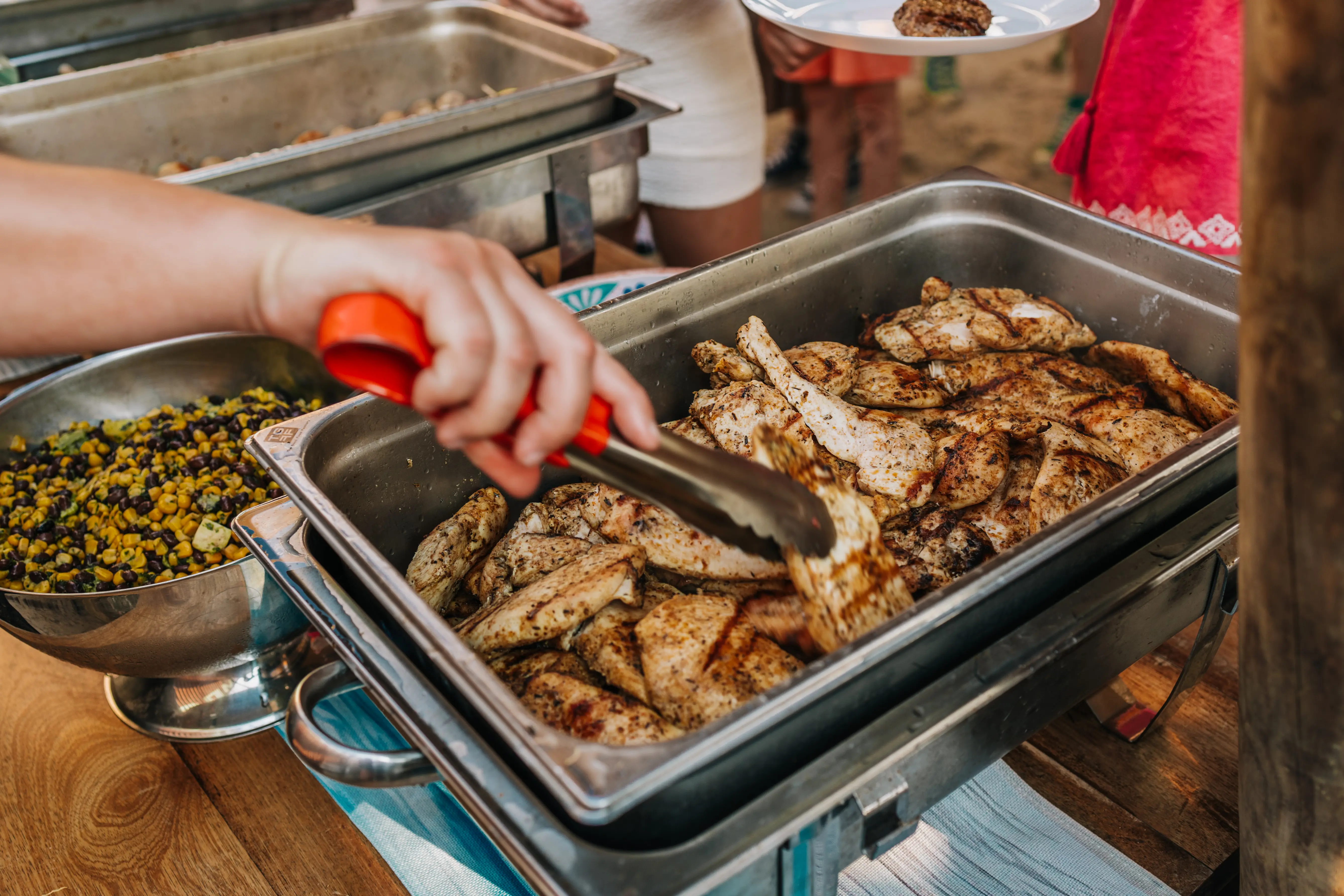 BBQ bij mango's beachbar